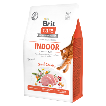 BRIT CARE CAT INDOOR ANTI-STRESS FRESH CHICKEN 400G