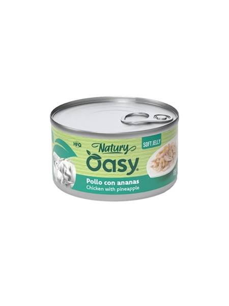 OASY CAT NATURY JELLY KURCZAK Z ANANASEM (PUSZKA) 85G