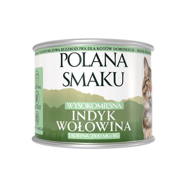 POLANA SMAKU KOT INDYK I WOŁOWINA 200G