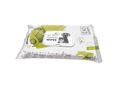 M-PETS CLEANING WIPES AVOCADO SCENT (CHUSTECZKI AWOKADO) 15X20CM 80SZT