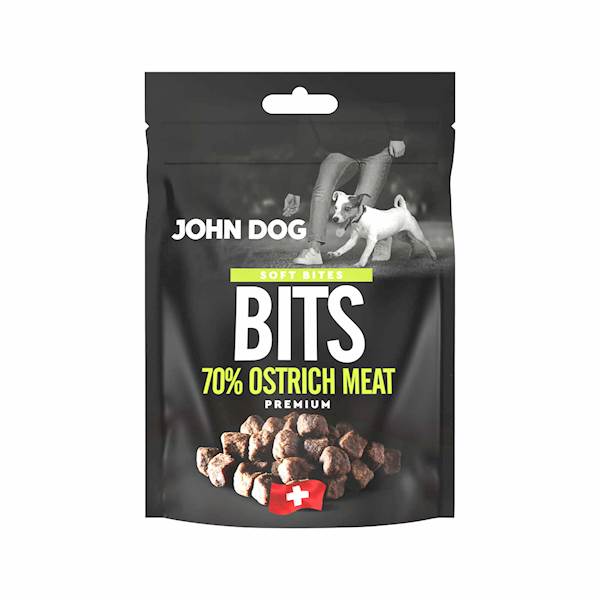 JOHN DOG CHAPSY Z MIĘSA STRUSIA 100G
