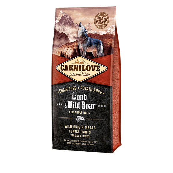 CARNILOVE DOG LAMB & WILD BOAR FOR ADULT 12KG