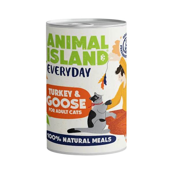 ANIMAL ISLAND CAT EVERYDAY INDYK I GĘŚ (MUS) 400G