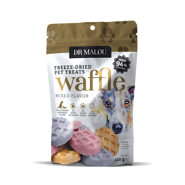DR MALOU MIĘSNE WAFLE LIOFILIZOWANE DLA PSA 120G