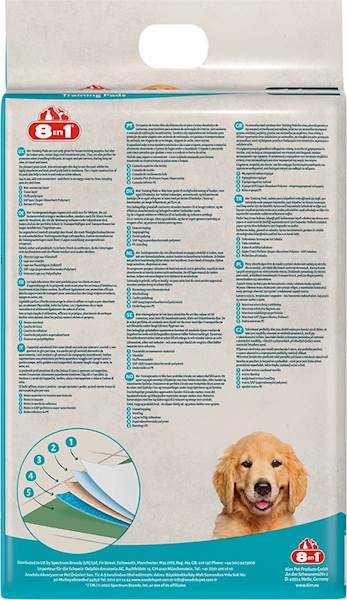 8IN1 MATY ABSORBUJĄCE O ZAPACHU TRAWY 57X56CM 14SZT