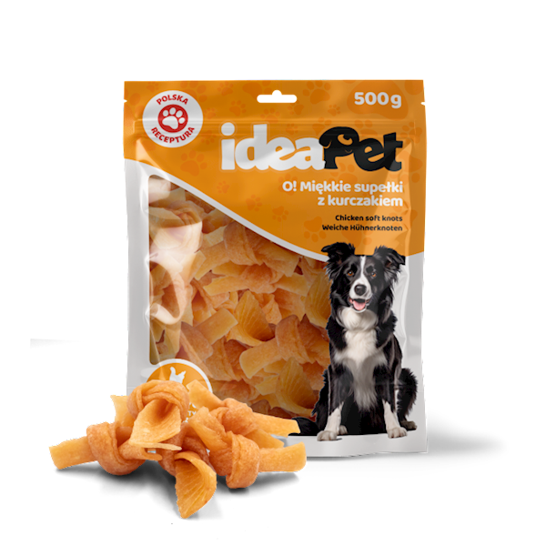 IDEAPET MIĘKKIE SUPEŁKI Z KURCZAKA 500G