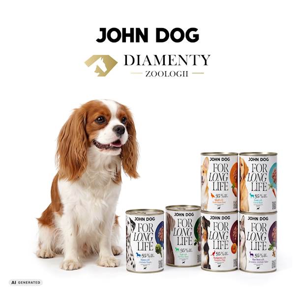 JOHN DOG FOR LONG LIFE KOZA Z KORZENIEM MARCHWII 400G