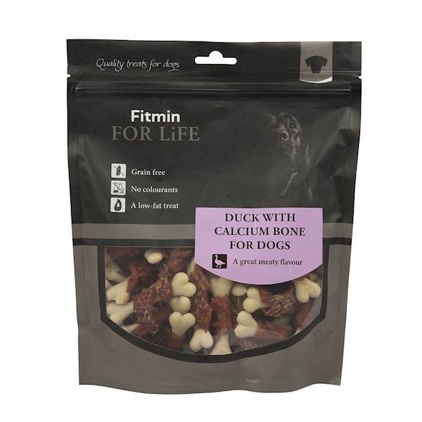 FITMIN DOG FOR LIFE DUCK WITH CALCIUM BONE 400G