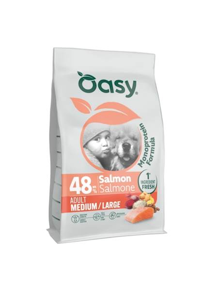 OASY DOG ONE PROTEIN ADULT MEDIUM/LARGE ŁOSOŚ 10KG