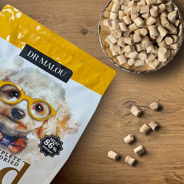 DR MALOU KARMA LIOFILIZOWANA DLA PSA KURCZAK Z DYNIĄ 500G