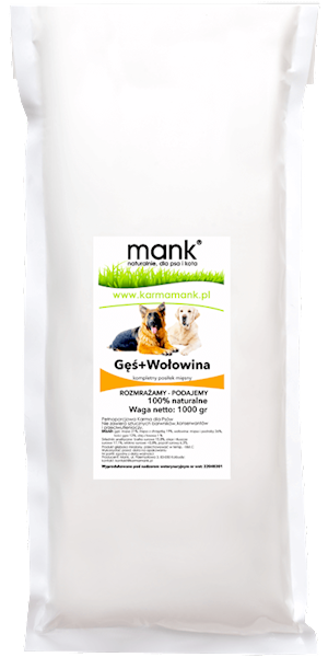 MANK GĘŚ I WOŁOWINA 1KG