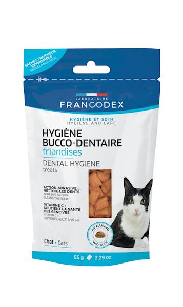 FRANCODEX CATS DENTAL HYGIENE TREATS 65G