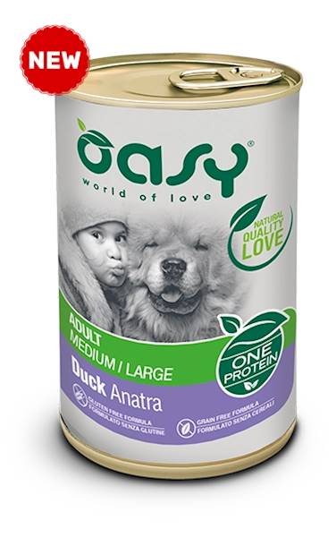 OASY DOG ONE PROTEIN ADULT KACZKA 400G