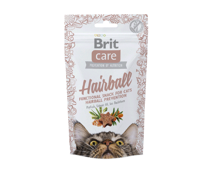 BRIT CARE CAT SNACK HAIRBALL 50G