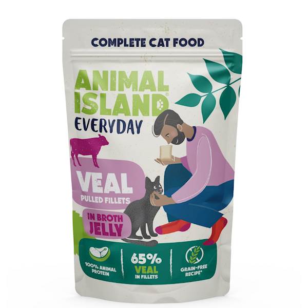 ANIMAL ISLAND CAT EVERYDAY CIELĘCINA (FILECIKI W GALARETCE) 85G