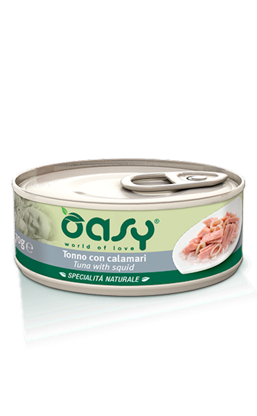 OASY CAT NATURAL PUSZKA TUŃCZYK Z KALMARAMI 70G