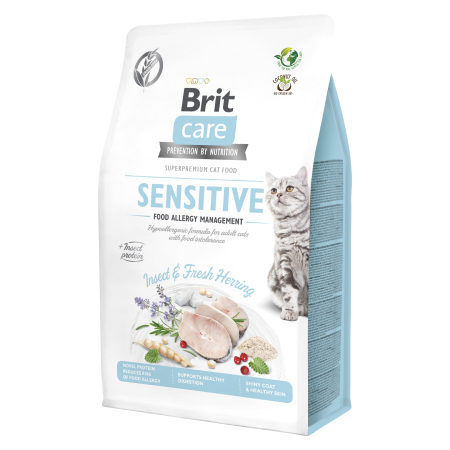 BRIT CARE CAT SENSITIVE INSECT&FRESH HERRING 400G
