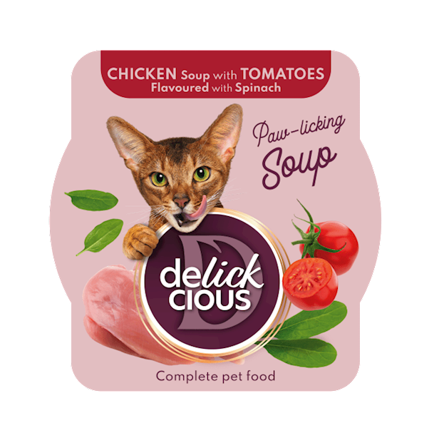 DELICKCIOUS SOUP CHICKEN WITH TOMATOES (ZUPKA DLA KOTA KURCZAK Z POMIDORAMI) 80G