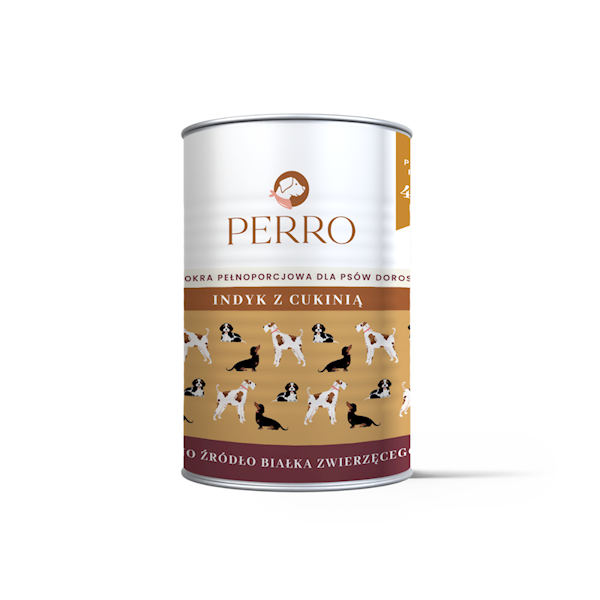 PERRO INDYK Z CUKINIĄ 400G