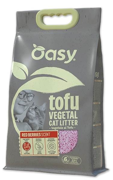 OASY CAT VEGETAL TOFU RED BERRIES (ŻWIREK ROŚLINNY) 6L