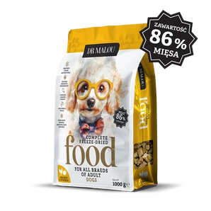 DR MALOU KARMA LIOFILIZOWANA DLA PSA KURCZAK Z DYNIĄ 1KG
