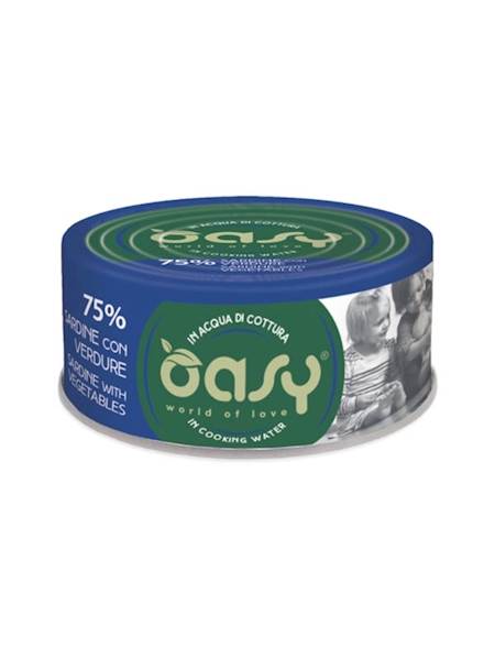 OASY CAT MORE LOVE SARDYNKA Z WARZYWAMI (PUSZKA) 70G