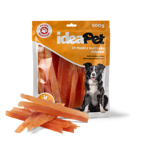 IDEAPET PASKI Z KURCZAKA MIĘKKIE 500G