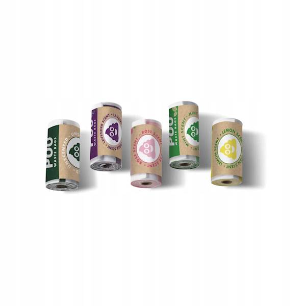 M-PETS POO WASTE BAGS MIX SCENT ROLKA 15SZT