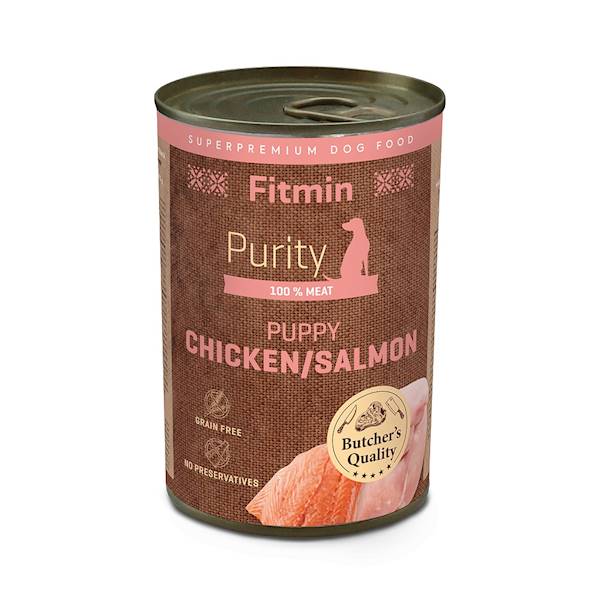 FITMIN DOG PURITY SALMON WITH CHICKEN FOR PUPPIES 400G