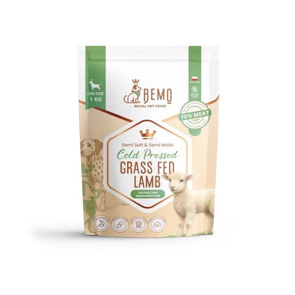 BEMO COLD PRESSED GRASS FED LAMB (JAGNIĘCINA) 1KG