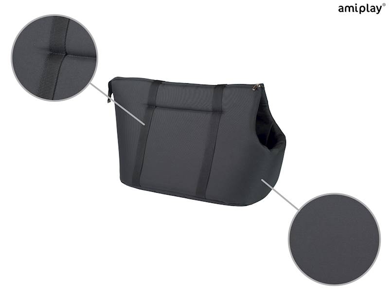 AMIPLAY BASIC TORBA TRANSPORTOWA CZARNA S