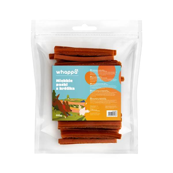WHAPPA MIĘKKIE PASKI Z KRÓLIKA 500G