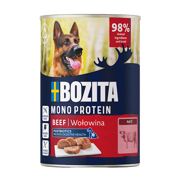 BOZITA PIES MONOPROTEIN WOŁOWINA PUSZKA 400G