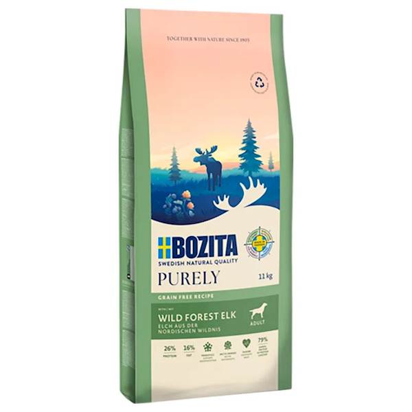 BOZITA PIES PURELY GRAIN FREE ADULT ELK 11KG