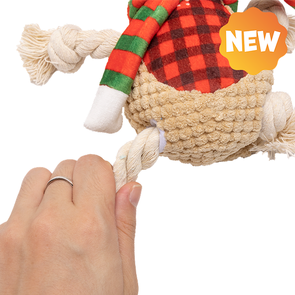 UNIQ PETS SQUEAKIES SZARPAK RUDOLF Z PISZCZAŁKĄ 27X12X12CM