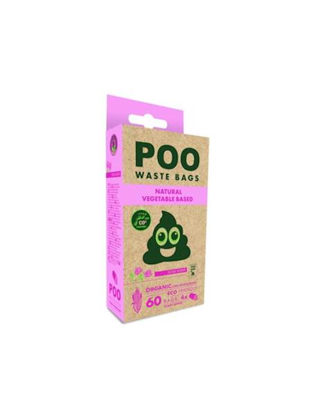 M-PETS POO WASTE BAGS ROSE SCENT (RÓŻANE) 4X15SZT