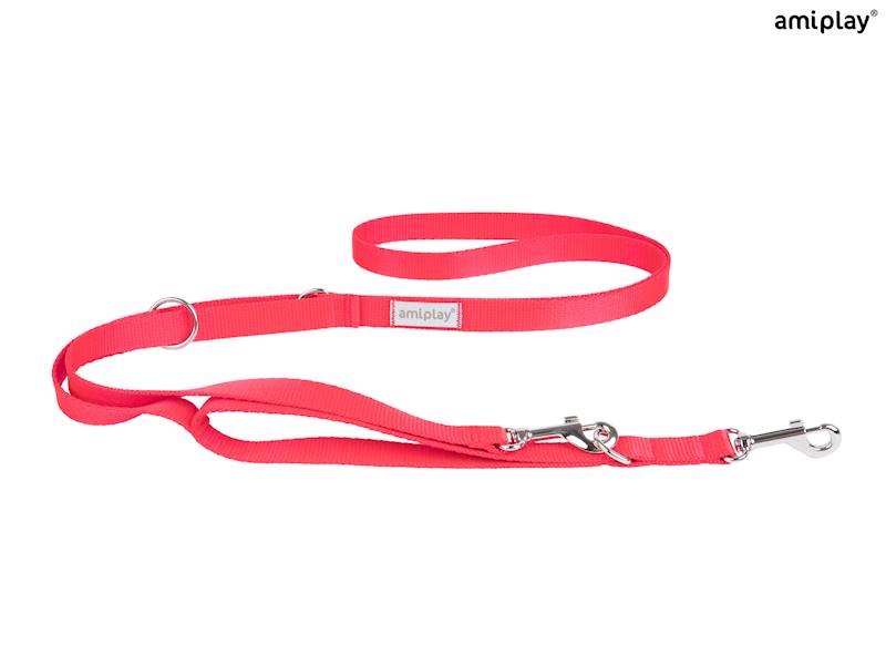 AMIPLAY SAMBA SMYCZ REGULOWANA 7W1 CZERWONA M