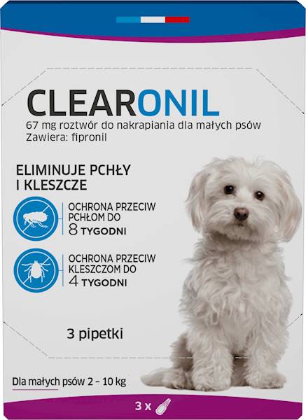 FRANCODEX CLEARONIL MAŁE PSY (2-10KG) 3X PIPETY