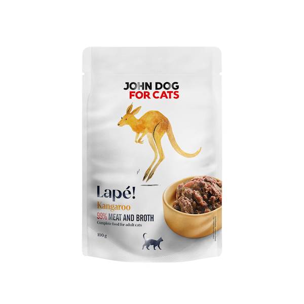 JOHN DOG FOR CATS LAPE KANGUR 100G