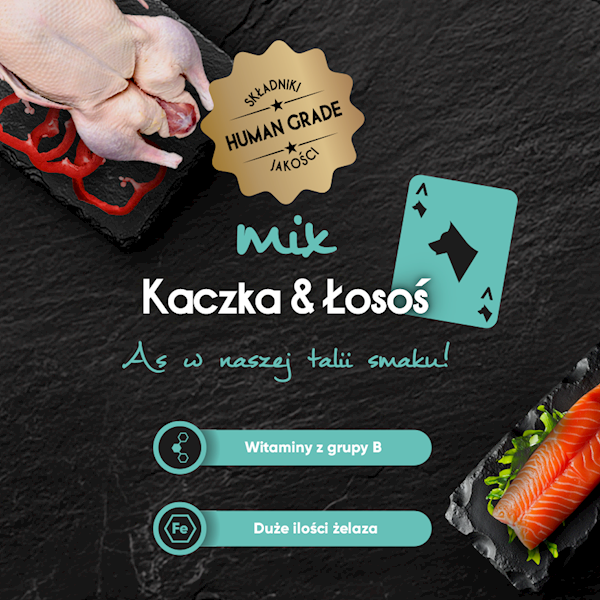 AS-POL BARFACE KACZKA & ŁOSOŚ 500G