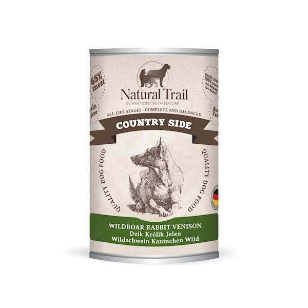 NATURAL TRAIL DOG COUNTRY SIDE DZIK, KRÓLIK, JELEŃ 400G