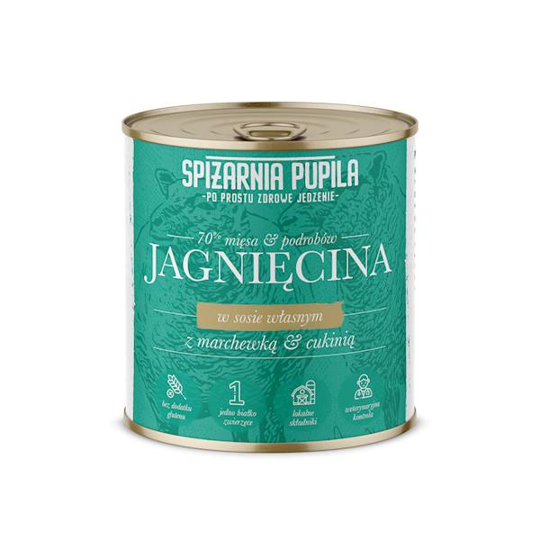 SPIŻARNIA PUPILA JAGNIĘCINA Z MARCHEWKĄ & CUKINIĄ 850G