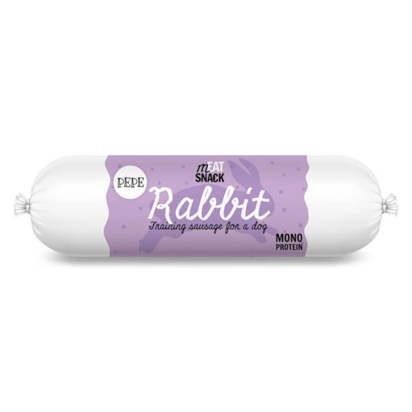 PEPE TRAINING SAUSAGE RABBIT (KIEŁBASKA Z KRÓLIKA) 200G