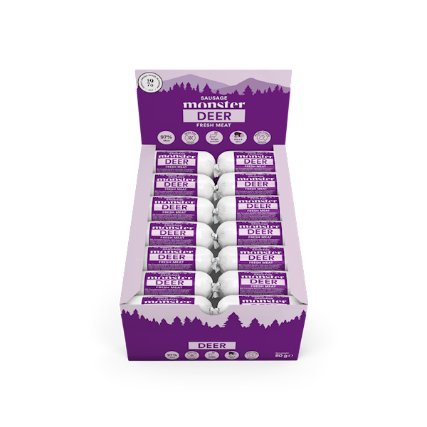 MONSTER DOG SAUSAGE DEER (KIEŁBASKA Z JELENIA) 80G