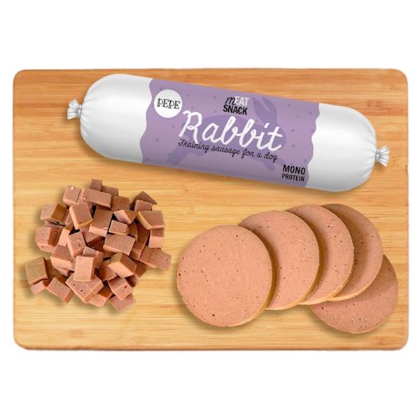 PEPE TRAINING SAUSAGE RABBIT (KIEŁBASKA Z KRÓLIKA) 200G