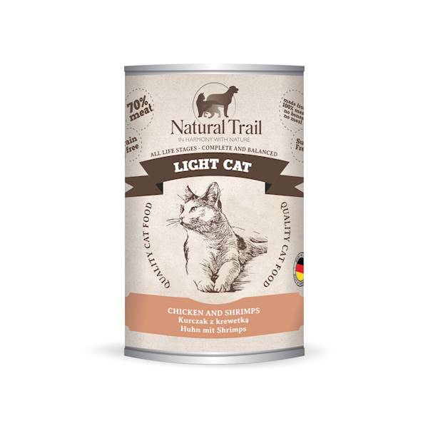 NATURAL TRAIL CAT LIGHT KURCZAK, KREWETKI 400G