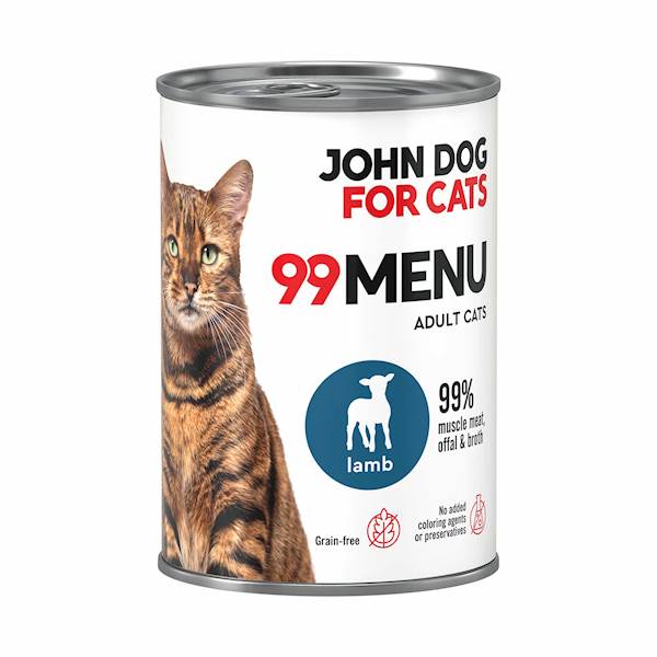 JOHN DOG FOR CATS 99-MENU JAGNIĘCINA 400G