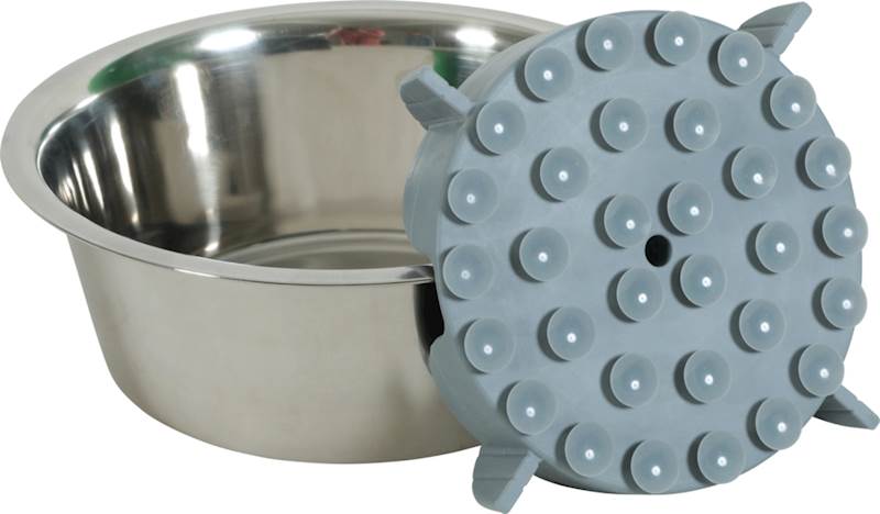 ZOLUX WKŁAD DO MISKI SPOWALNIAJĄCY JEDZENIE M SZARY 17,5X17,5CM