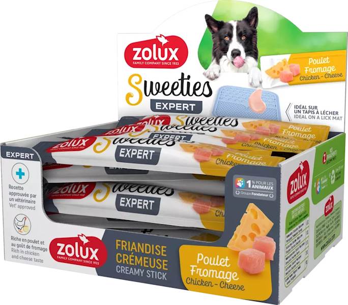 ZOLUX SWEETIES KREMOWY PRZYSMAK DLA PSA Z KURCZAKIEM I SEREM 14G