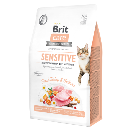 BRIT CARE CAT SENSITIVE FRESH TURKEY&SALMON 400G
